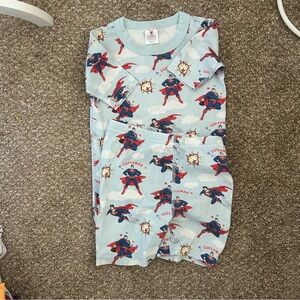 Hanna Andersson Superman Organic Cotton Pajama Set | Kids Size 8 (130 cm)